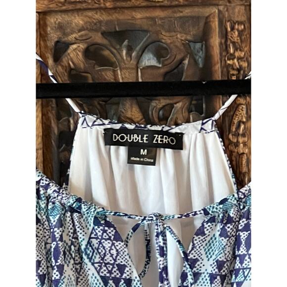 Summery Halter Dress with Geometric Patterns - by Double Zero - Picture 4 of 5